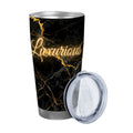 LUXURIOUS BLACK MARBLE PRINT DESIGN TRAVELING MUG COFFEE MORNING MINIMALIST