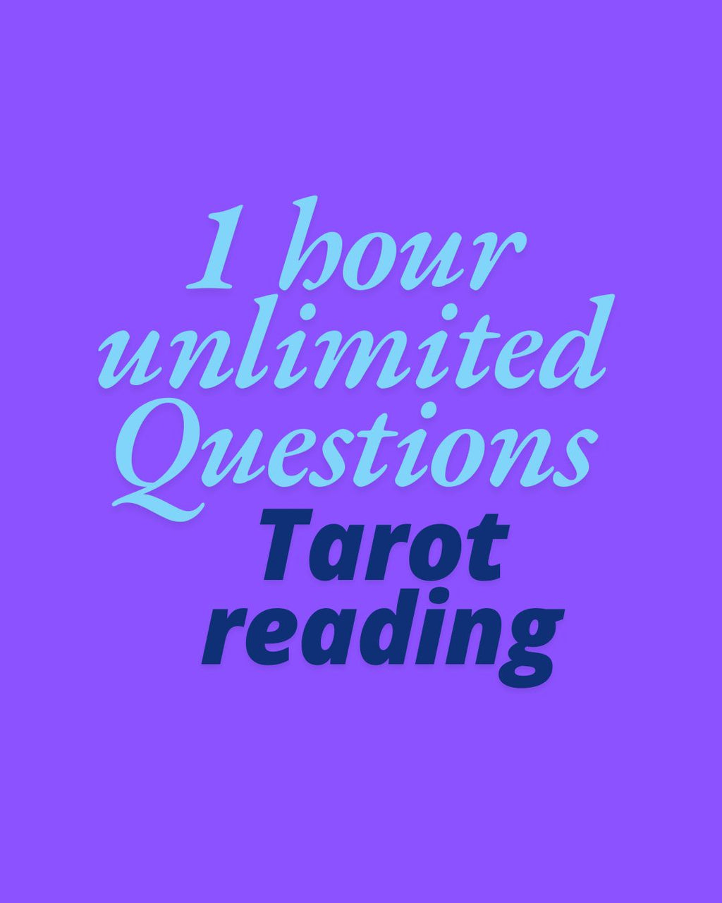 One hour tarot reading unlimited questions