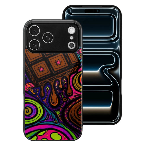 IPHONE 17 PRO MAX TRIPPY PSYCHEDELIC CHOCOLATE MUSHROOM PINK PHONE CASE BLUE