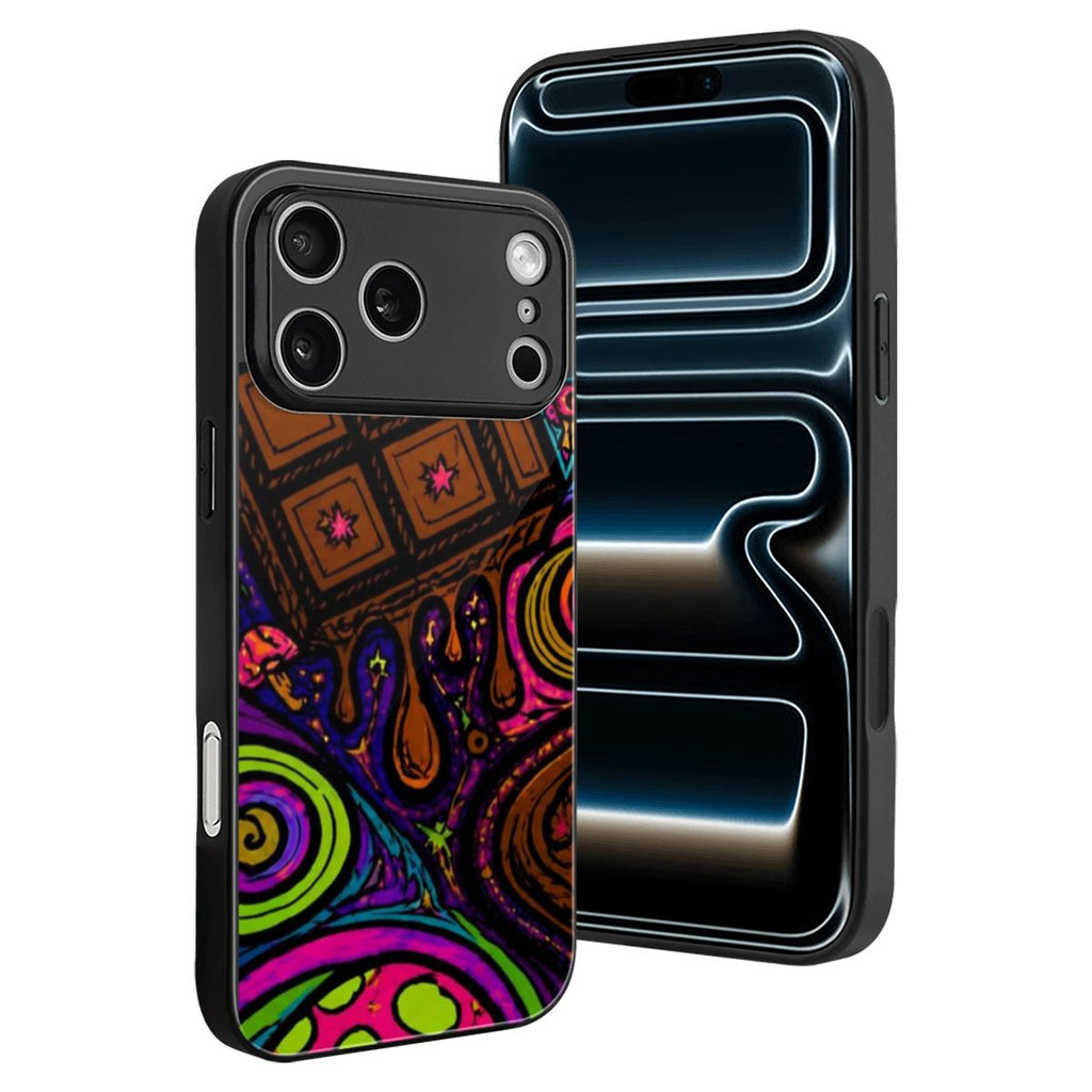 IPHONE 17 PRO MAX TRIPPY PSYCHEDELIC CHOCOLATE MUSHROOM PINK PHONE CASE BLUE