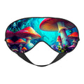 MAGIC MUSHROOM SLEEP MASK TRIPPY ART FANTASY ART DOUBLE SIDE COVER COZY NIGHT