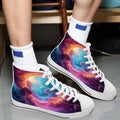TRIPPY ART SHOES DESIGN BY MIA LAVENDER PSYCHEDELIC SHOES FOR WOMEN FANTASY ART SHOES