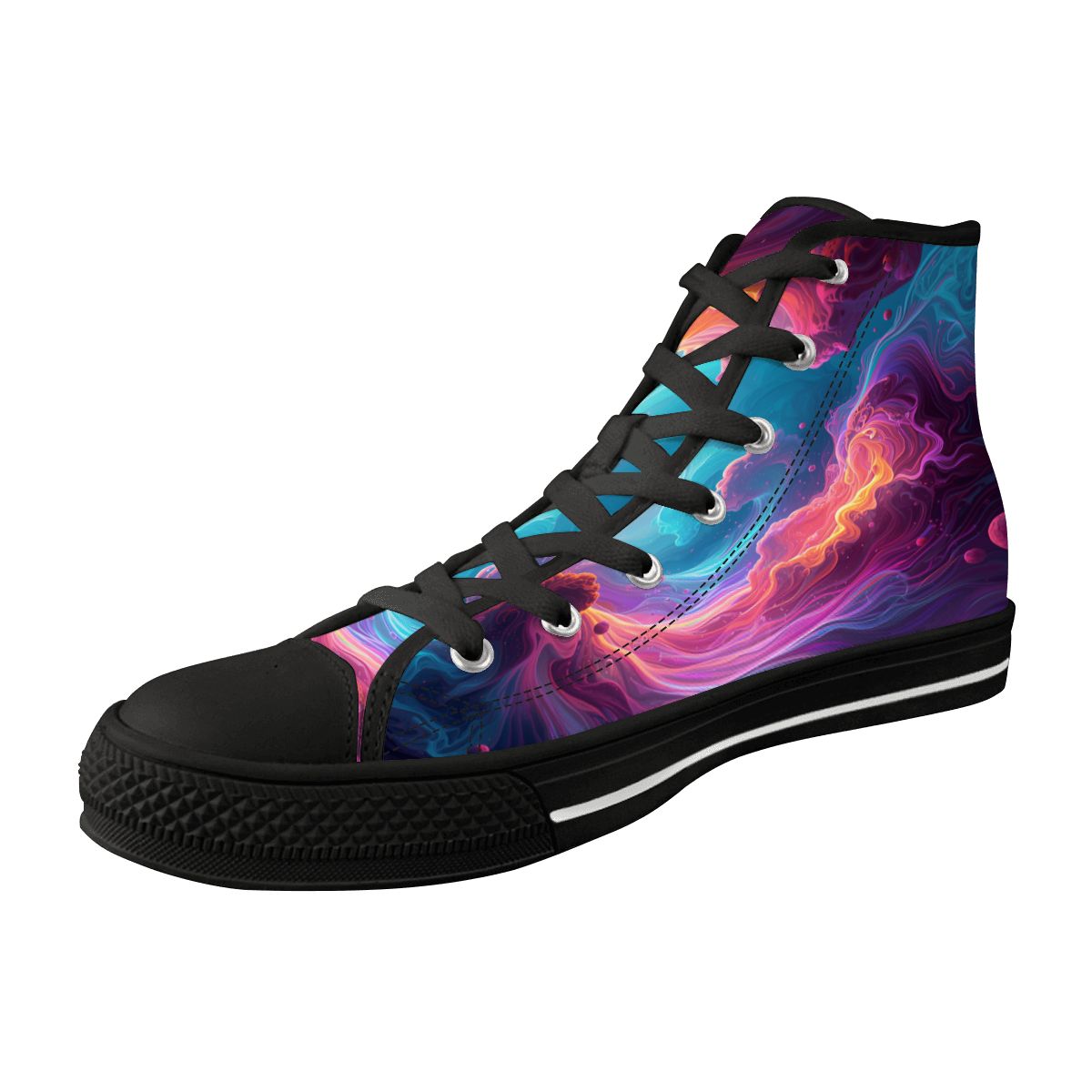 TRIPPY ART SHOES DESIGN BY MIA LAVENDER PSYCHEDELIC SHOES FOR WOMEN FANTASY ART SHOES