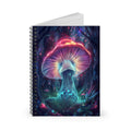NEON MUSHROOM TRIPPY ART NOTEBOOK FOR WRITTING PSYCHEDELIC ART FANTASY ART